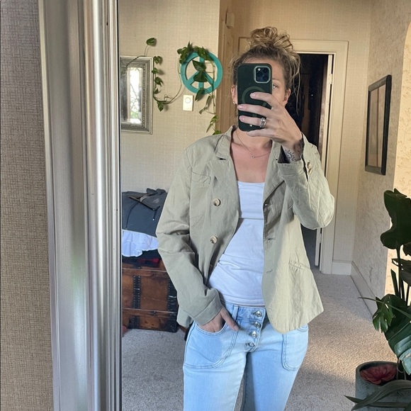 Sundance Green Linen Women's Blazer - Picture 3 of 13